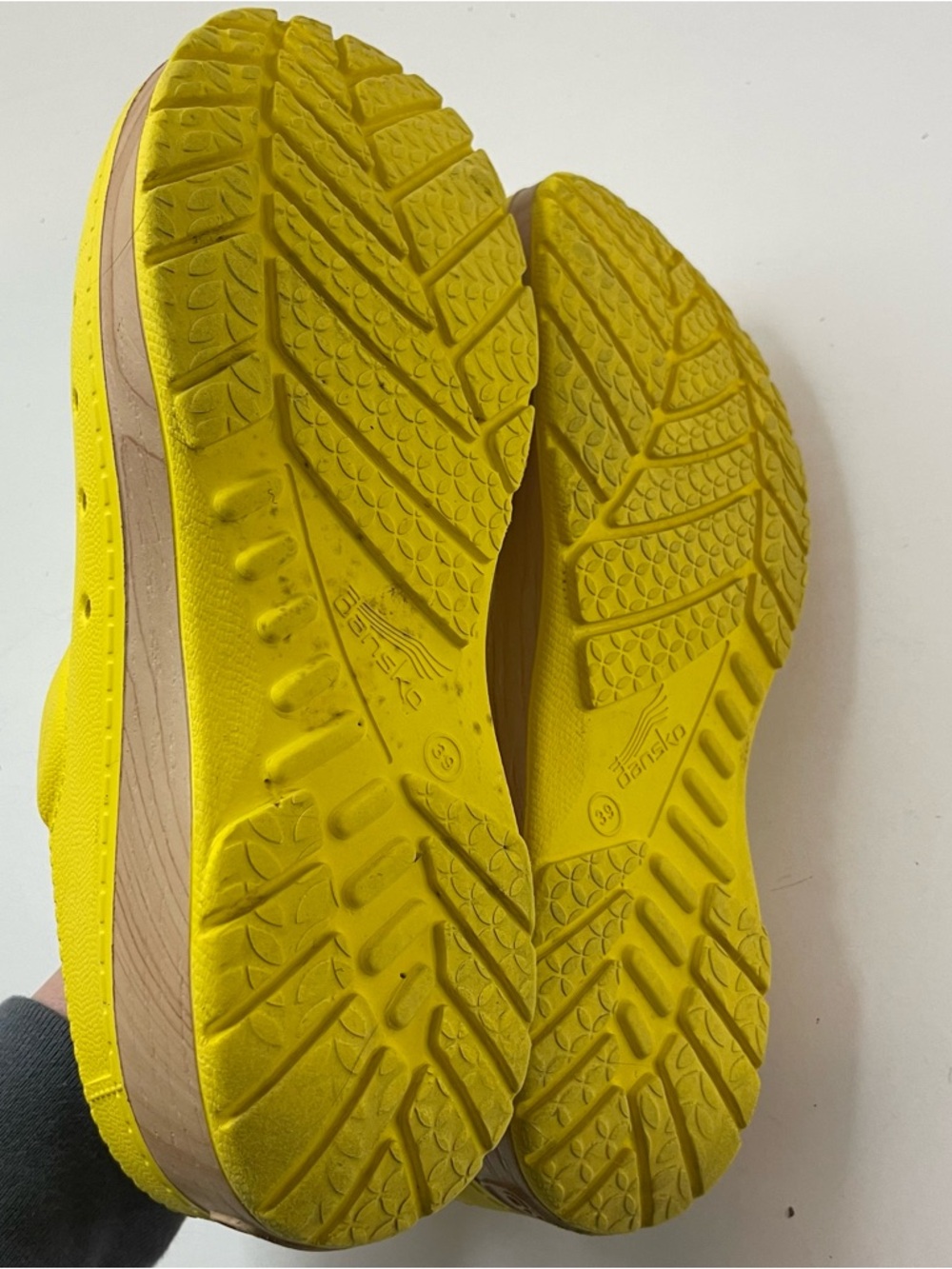 Women’s Yellow Slip-On Comfort Clogs - Picture 9 of 9